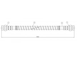 FREN HORTUMU arka H-100 93-00