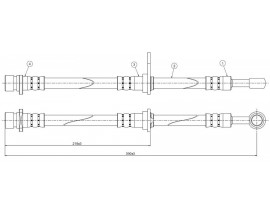 FREN HORTUMU arka Integra DA 1.5 86-90