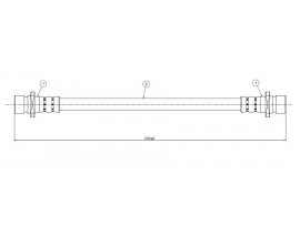 FREN HORTUMU arka Integra DA 1.6 86-90