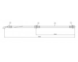 FREN HORTUMU arka Lantra Kombi Coup 96-