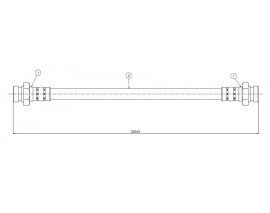 FREN HORTUMU arka Matiz 800 98