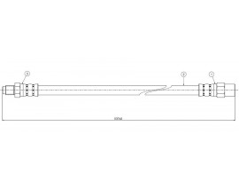 FREN HORTUMU ARKA MERCEDES VITO W638 96 03