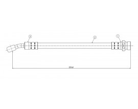 FREN HORTUMU arka Micra K11 93-.