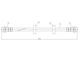 FREN HORTUMU arka Mondeo I 93-96