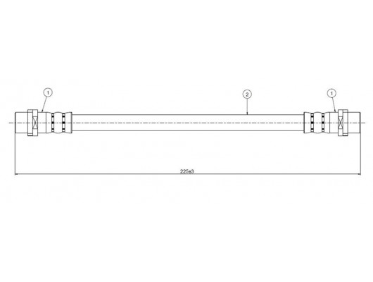 FREN HORTUMU arka Passat 95-