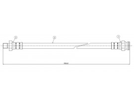 FREN HORTUMU arka Pick-up 4x4 83-85