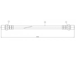 FREN HORTUMU arka RAV 4 2.0i 16V 97-