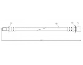 FREN HORTUMU arka Runner 2.4 TD.3.0i 89-