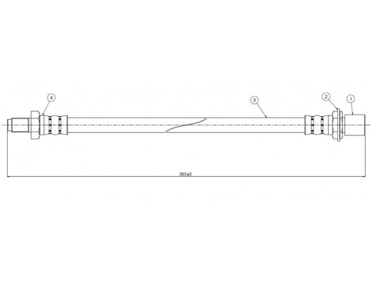 FREN HORTUMU arka Runner 2.4 TD.3.0i 89-