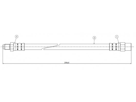 FREN HORTUMU arka S70. V70 2.0-2.3 turbo-2.5 TD 95-
