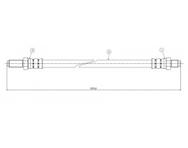 FREN HORTUMU arka SJ413. Samurai LWB 90-