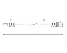 FREN HORTUMU arka Space cruiser CR21-YR20-21 83-86