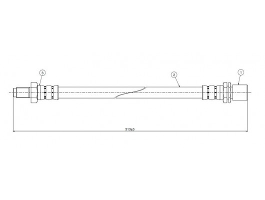 FREN HORTUMU arka Space cruiser CR21-YR20-21 83-86