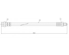 FREN HORTUMU arka Starion A183-187 82-89