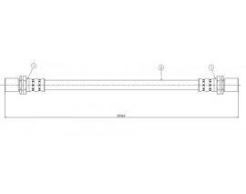 FREN HORTUMU arka Tercel AL11 79-82