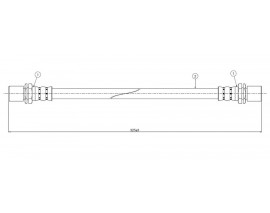 FREN HORTUMU arka Tercel AL20 1.3 82-85