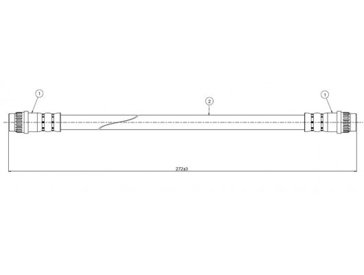 FREN HORTUMU arka Twingo 93-96