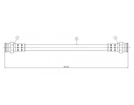 FREN HORTUMU arka Uno serie 1 83-89