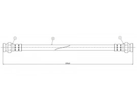 FREN HORTUMU arka Van SR1 84-.