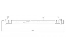 FREN HORTUMU arka Violet A10 78-82