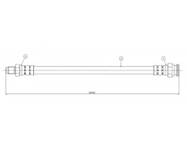 FREN HORTUMU arka Vista 86-.