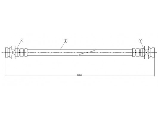 FREN HORTUMU arka Vitara. Escudo 88-