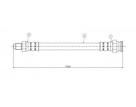 FREN HORTUMU arka ZX N2 91-97