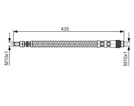 FREN HORTUMU. DIŞ. ARKA. 205 MM