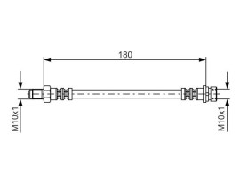 FREN HORTUMU. DIŞ. ARKA180.00 MM