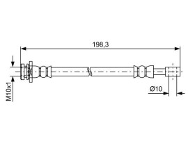 FREN HORTUMU. DIŞ. ARKA200.00 MM