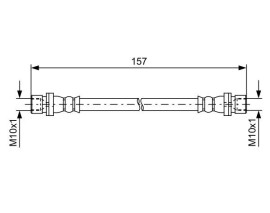 FREN HORTUMU. İÇ. ARKA. 160.00 MM