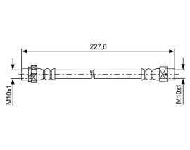 FREN HORTUMU. İÇ. ARKA. 230.00 MM