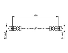 FREN HORTUMU. İÇ. ARKA. 370.00 MM