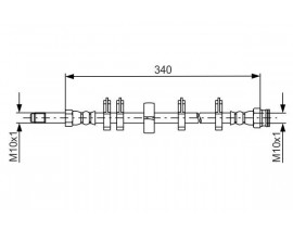FREN HORTUMU IVECO DAILY IV-V-VI 06 340MM