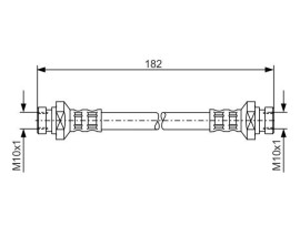 FREN HORTUMU; ÖN. 182.00 MM