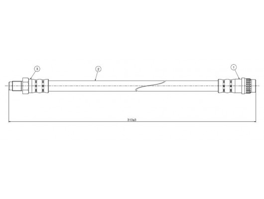 FREN HORTUMU ön 19 tutti-all models 96-.