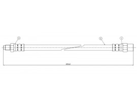 FREN HORTUMU ön 200 quattro 86--89