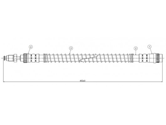 FREN HORTUMU ön 205 1.1 1.4 88-.