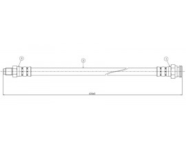 FREN HORTUMU ön 205 CTI. GTI 1.9 84-.