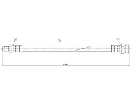 FREN HORTUMU ön 205 CTI. GTI 1.9 84-.
