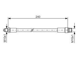FREN HORTUMU; ÖN. 240.00 MM