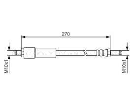 FREN HORTUMU; ÖN. 270.00 MM