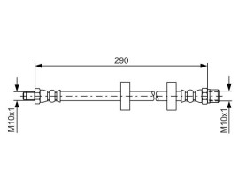 FREN HORTUMU; ÖN. 290.00 MM