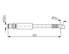 FREN HORTUMU; ÖN. 303.00 MM