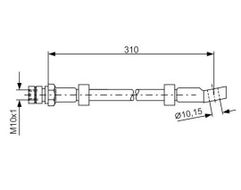 FREN HORTUMU; ÖN. 310.00 MM