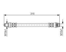 FREN HORTUMU; ÖN. 315.00 MM