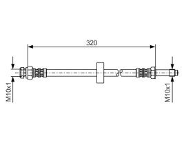FREN HORTUMU; ÖN. 320.00 MM