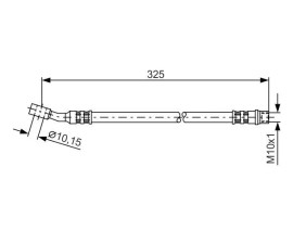 FREN HORTUMU; ÖN. 325.00 MM