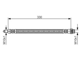 FREN HORTUMU; ÖN. 330.00 MM