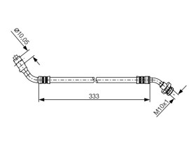FREN HORTUMU; ÖN. 333.00 MM